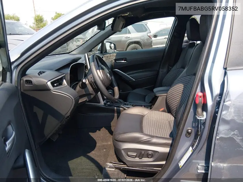 2024 Toyota Corolla Cross Hybrid Xse VIN: 7MUFBABG5RV058352 Lot: 45561635