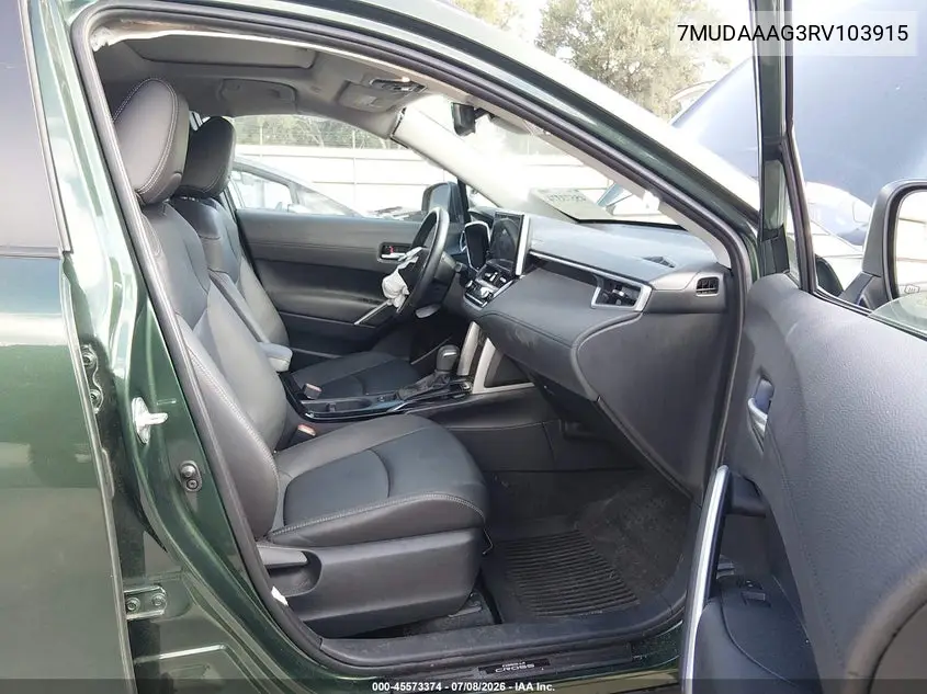 2024 Toyota Corolla Cross Xle VIN: 7MUDAAAG3RV103915 Lot: 45573374