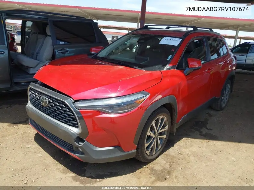 2024 Toyota Corolla Cross Xle VIN: 7MUDAABG7RV107674 Lot: 45616064