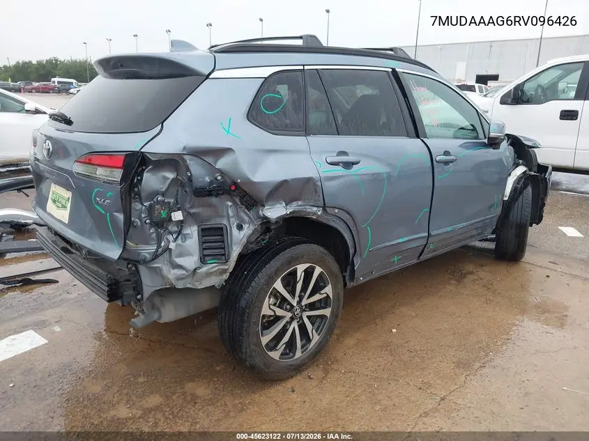 2024 Toyota Corolla Cross Xle VIN: 7MUDAAAG6RV096426 Lot: 45623122