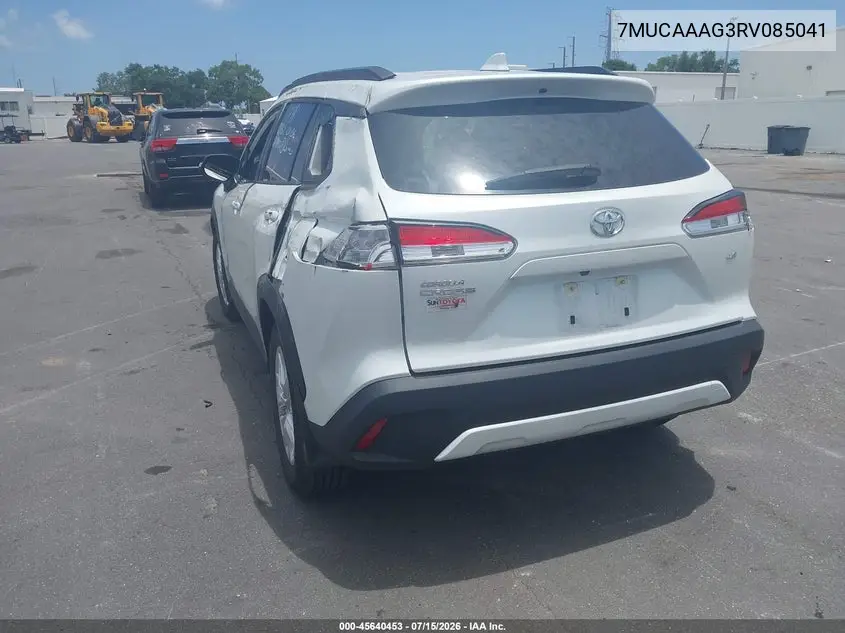2024 Toyota Corolla Cross Le VIN: 7MUCAAAG3RV085041 Lot: 45640453