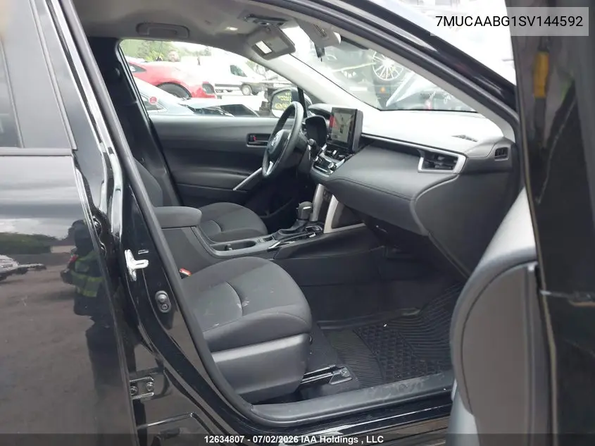 2025 Toyota Corolla Cross VIN: 7MUCAABG1SV144592 Lot: 12634807