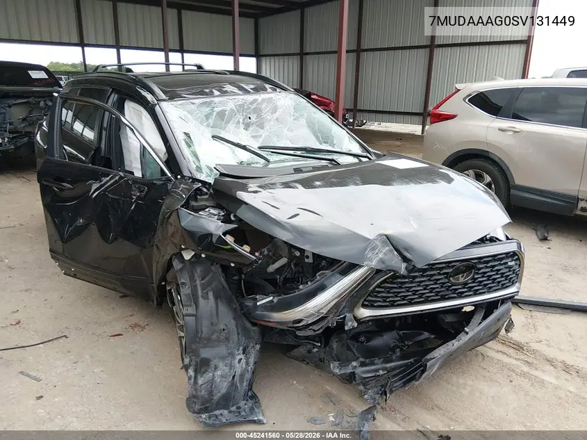 2025 Toyota Corolla Cross Xle VIN: 7MUDAAAG0SV131449 Lot: 45241560