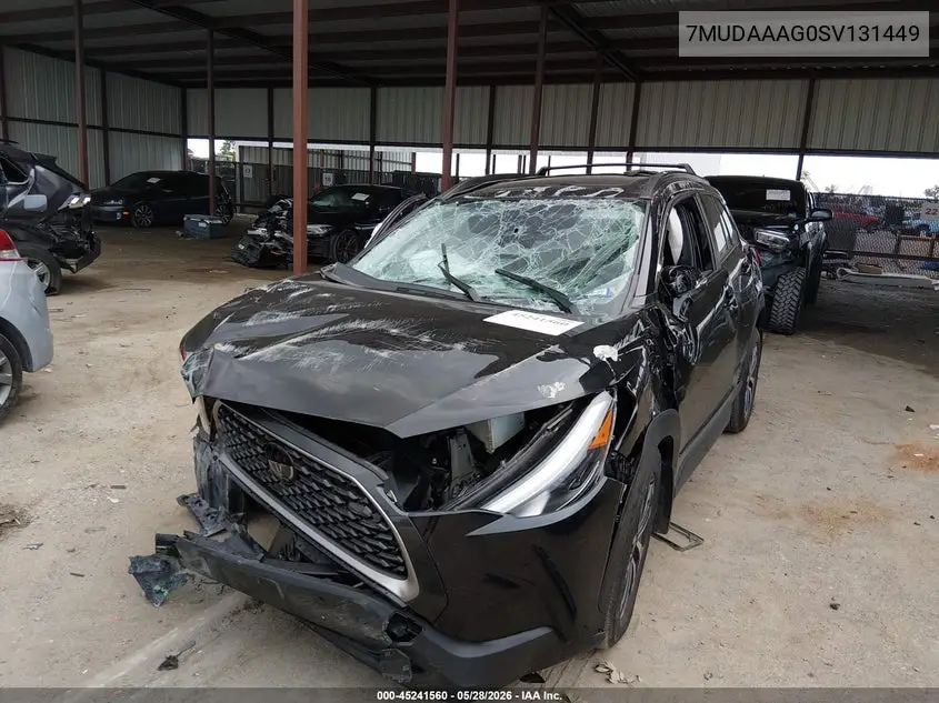 2025 Toyota Corolla Cross Xle VIN: 7MUDAAAG0SV131449 Lot: 45241560