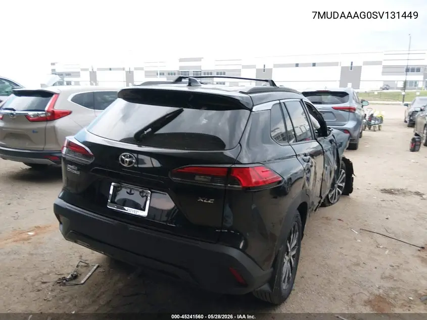 2025 Toyota Corolla Cross Xle VIN: 7MUDAAAG0SV131449 Lot: 45241560