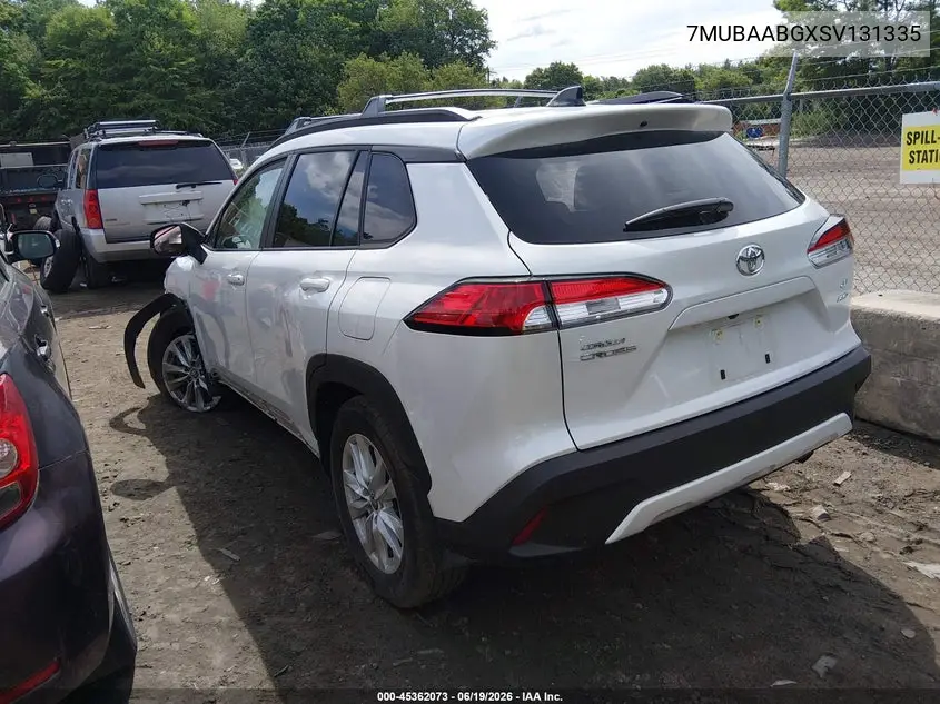 2025 Toyota Corolla Cross Le VIN: 7MUBAABGXSV131335 Lot: 45362073