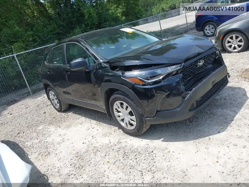 2025 Toyota Corolla Cross L VIN: 7MUAAAAG0SV141000 Lot: 45468015