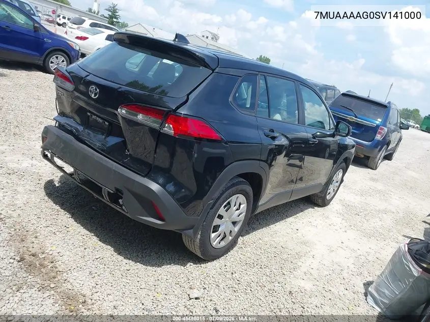 2025 Toyota Corolla Cross L VIN: 7MUAAAAG0SV141000 Lot: 45468015