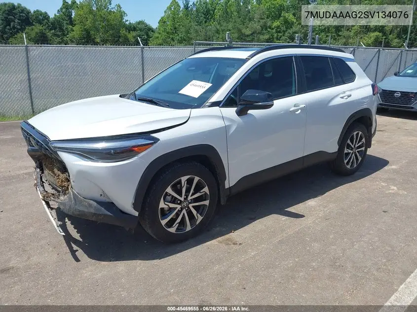 2025 Toyota Corolla Cross Xle VIN: 7MUDAAAG2SV134076 Lot: 45469555