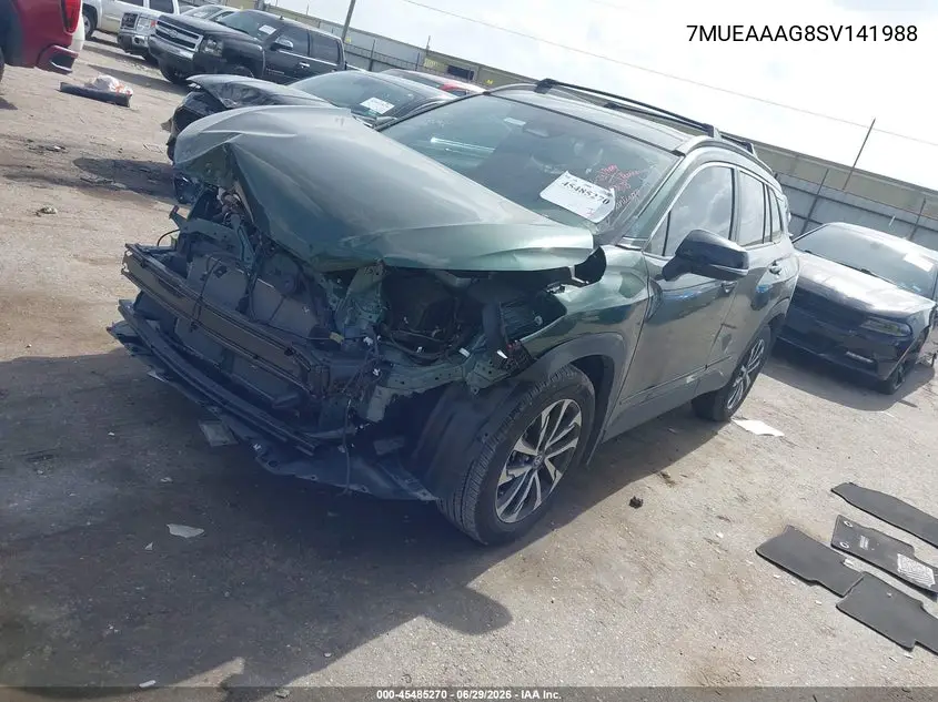 2025 Toyota Corolla Cross Xle VIN: 7MUEAAAG8SV141988 Lot: 45485270