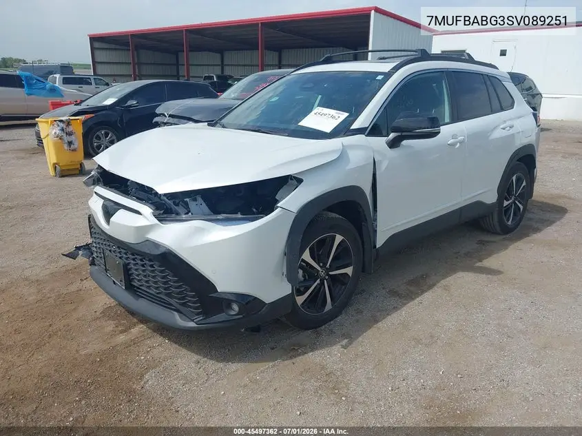 2025 Toyota Corolla Cross Hybrid Xse VIN: 7MUFBABG3SV089251 Lot: 45497362