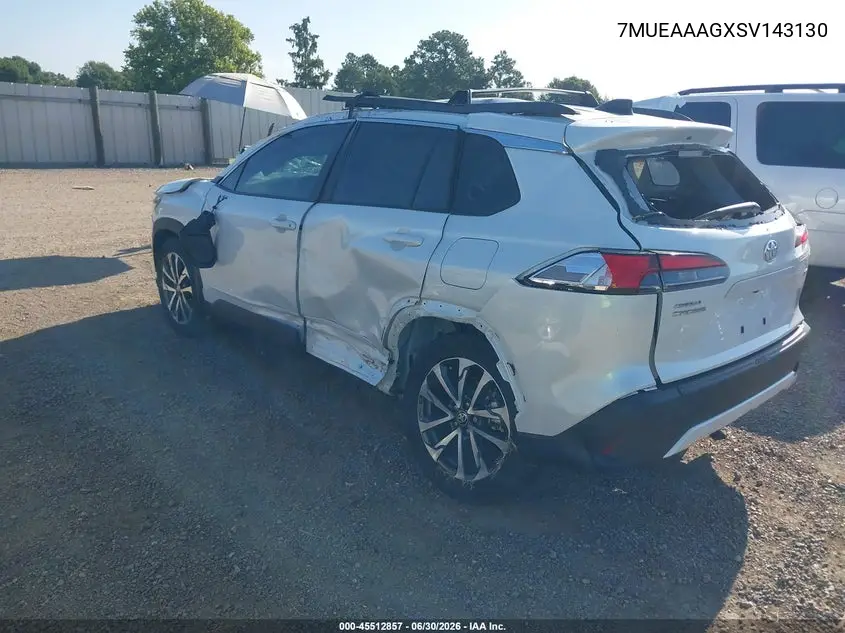 2025 Toyota Corolla Cross Xle VIN: 7MUEAAAGXSV143130 Lot: 45512857