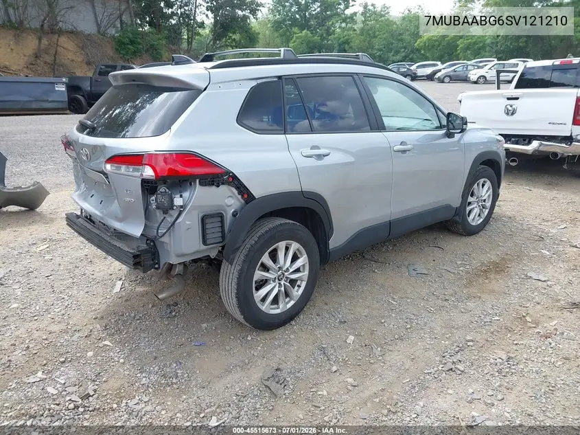 2025 Toyota Corolla Cross Le VIN: 7MUBAABG6SV121210 Lot: 45515673