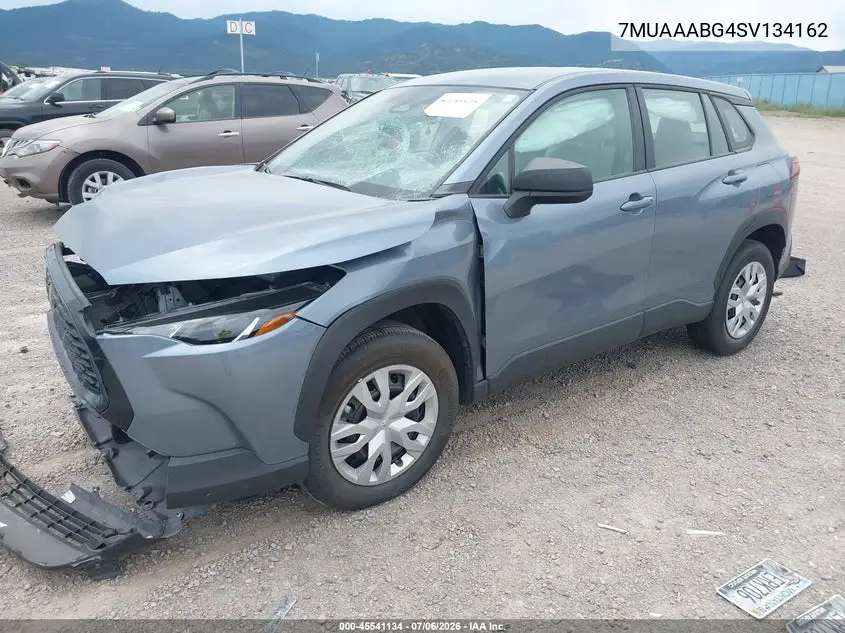 2025 Toyota Corolla Cross L VIN: 7MUAAABG4SV134162 Lot: 45541134
