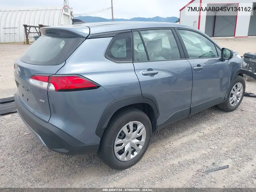 2025 Toyota Corolla Cross L VIN: 7MUAAABG4SV134162 Lot: 45541134