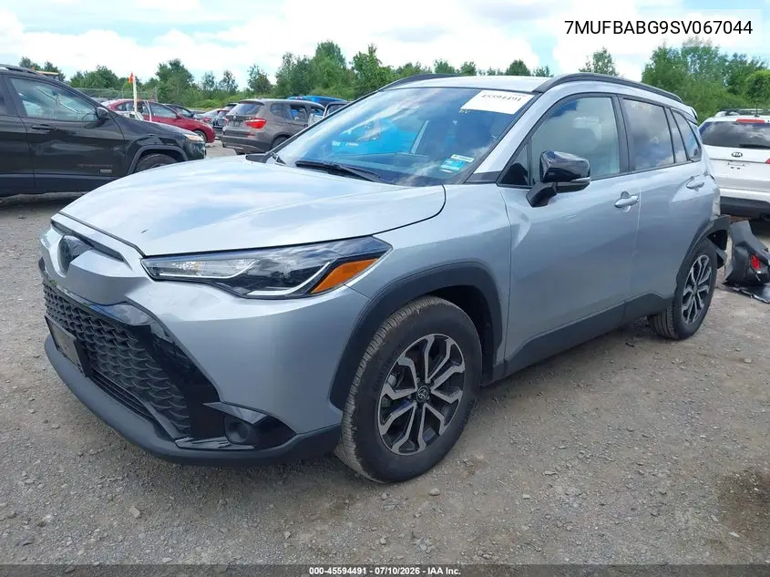 2025 Toyota Corolla Cross Hybrid Se VIN: 7MUFBABG9SV067044 Lot: 45594491