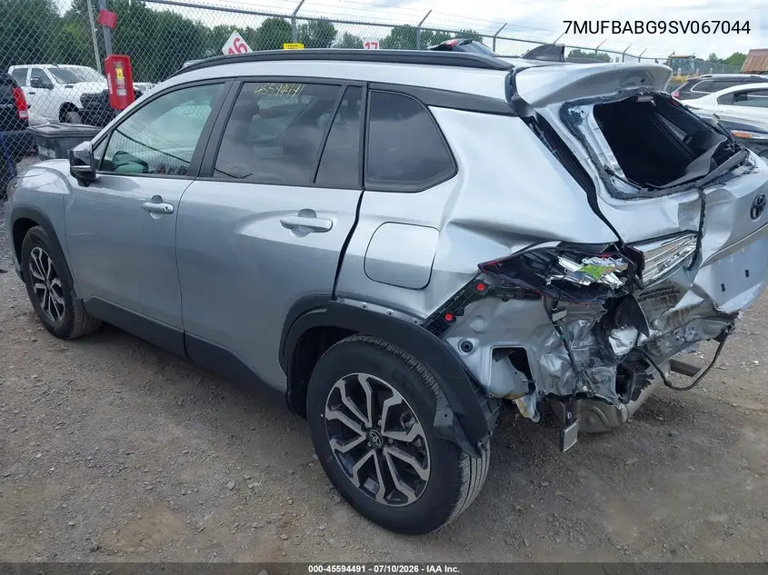 2025 Toyota Corolla Cross Hybrid Se VIN: 7MUFBABG9SV067044 Lot: 45594491