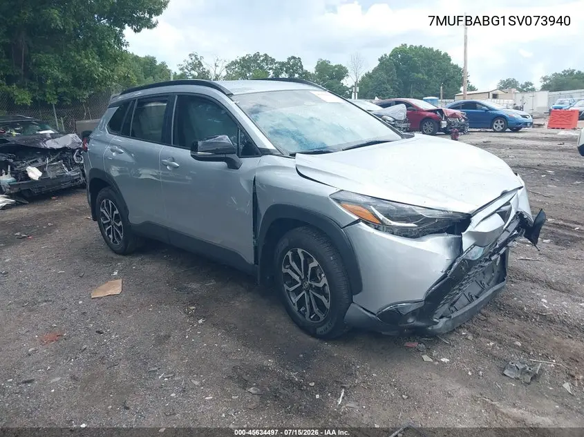 2025 Toyota Corolla Cross Hybrid Se VIN: 7MUFBABG1SV073940 Lot: 45634497