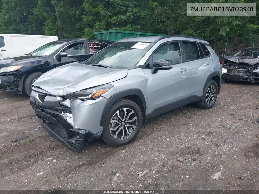 2025 Toyota Corolla Cross Hybrid Se VIN: 7MUFBABG1SV073940 Lot: 45634497