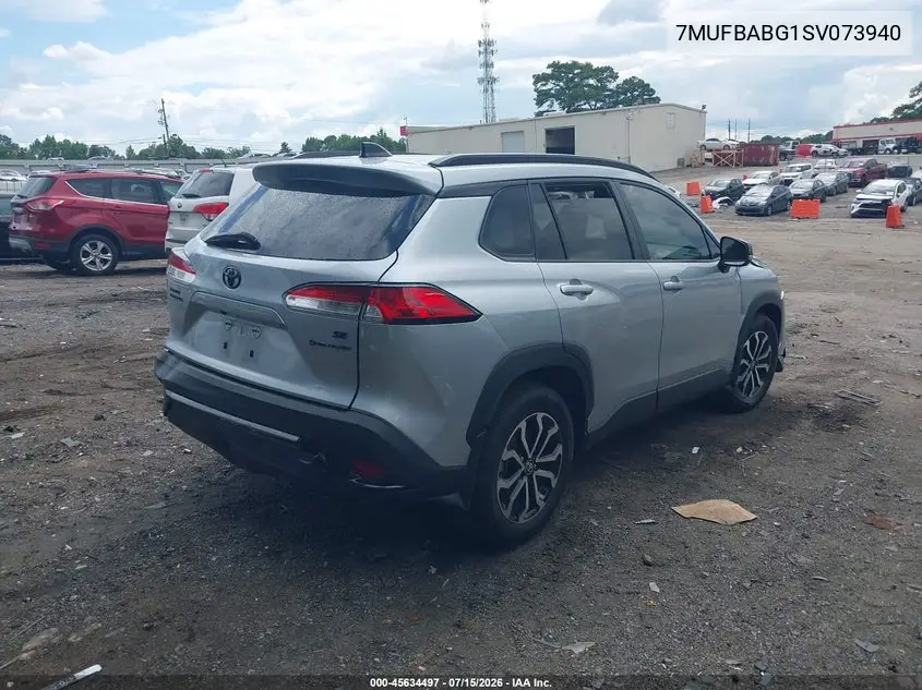 2025 Toyota Corolla Cross Hybrid Se VIN: 7MUFBABG1SV073940 Lot: 45634497