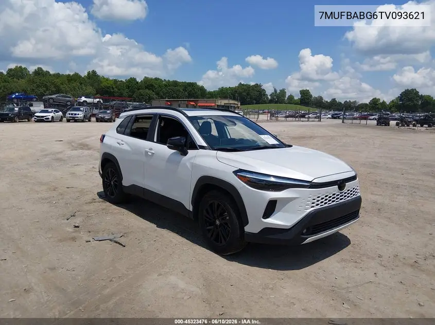 2026 Toyota Corolla Cross Hybrid Xse VIN: 7MUFBABG6TV093621 Lot: 45323476
