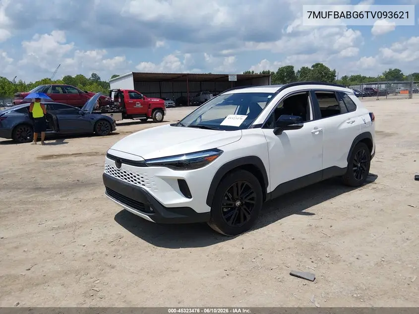 2026 Toyota Corolla Cross Hybrid Xse VIN: 7MUFBABG6TV093621 Lot: 45323476