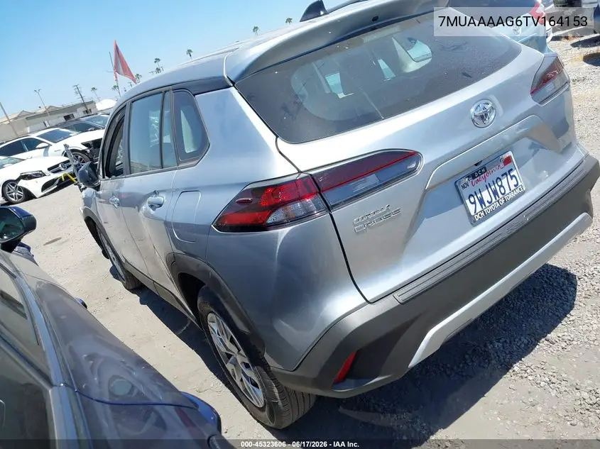 2026 Toyota Corolla Cross L VIN: 7MUAAAAG6TV164153 Lot: 45323606
