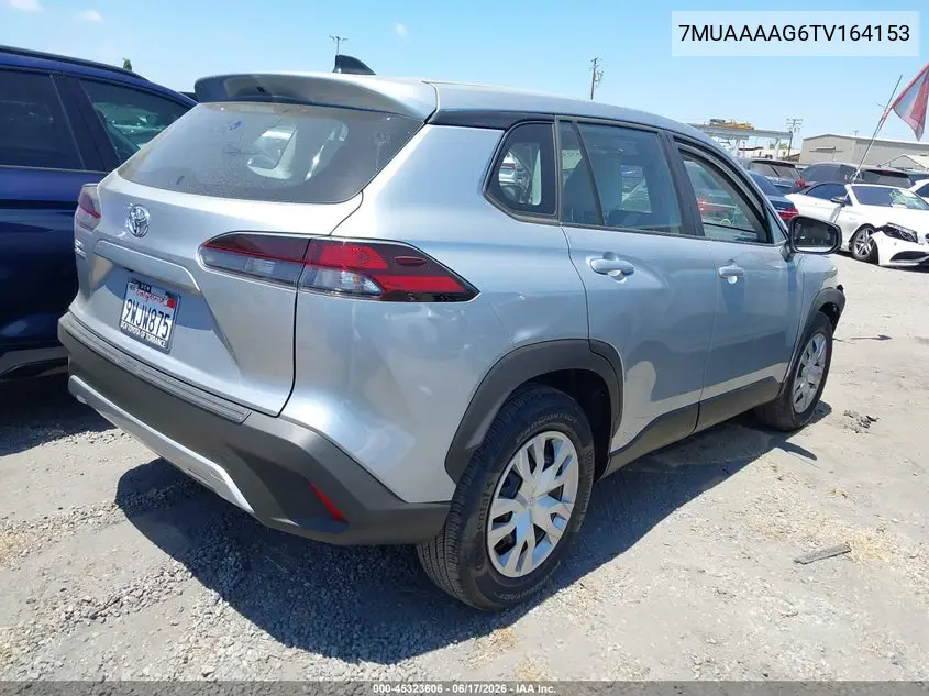 2026 Toyota Corolla Cross L VIN: 7MUAAAAG6TV164153 Lot: 45323606