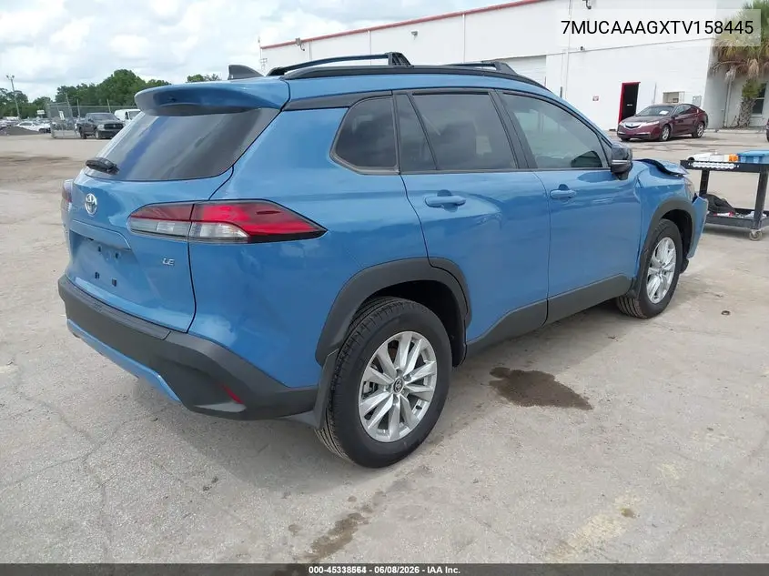 7MUCAAAGXTV158445 2026 Toyota Corolla Cross Le