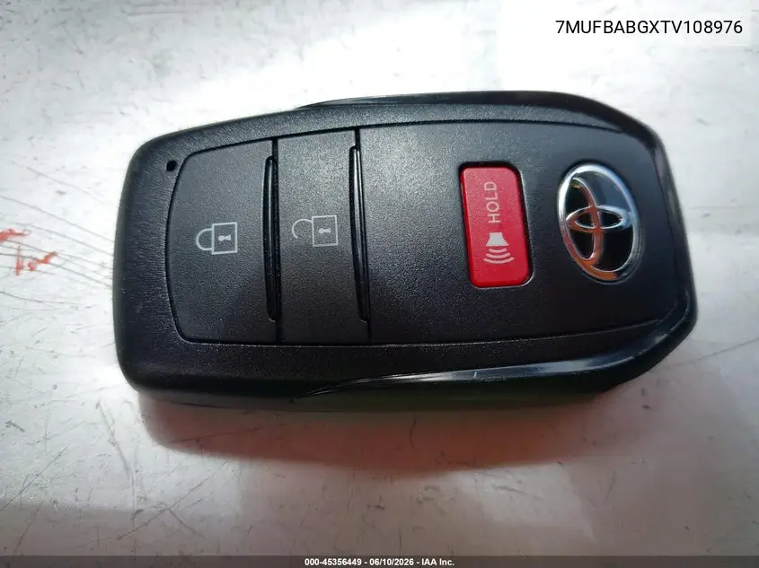 2026 Toyota Corolla Cross Hybrid Se VIN: 7MUFBABGXTV108976 Lot: 45356449