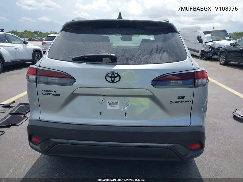 2026 Toyota Corolla Cross Hybrid Se VIN: 7MUFBABGXTV108976 Lot: 45356449