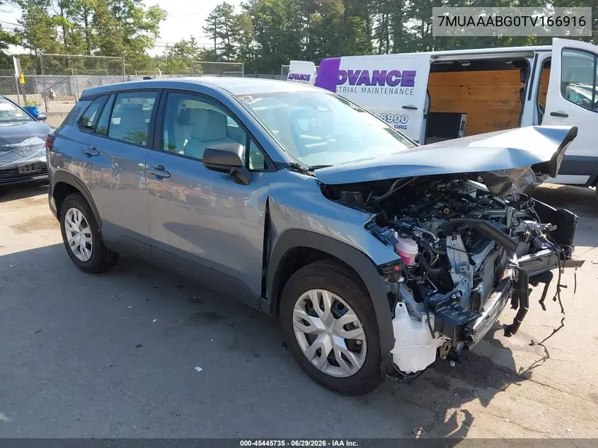 2026 Toyota Corolla Cross L VIN: 7MUAAABG0TV166916 Lot: 45445735