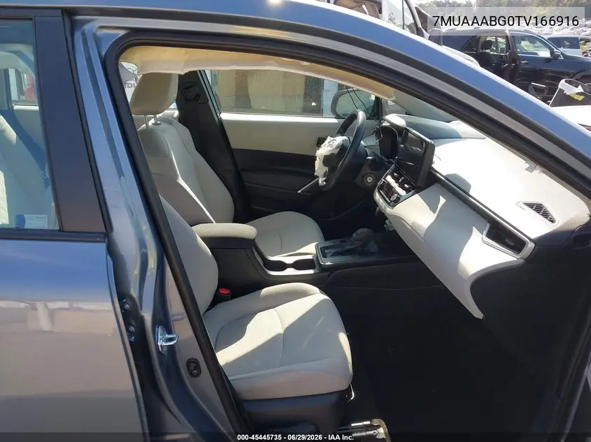2026 Toyota Corolla Cross L VIN: 7MUAAABG0TV166916 Lot: 45445735