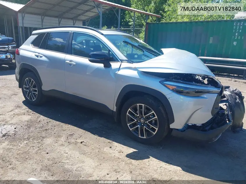 2026 Toyota Corolla Cross Xle VIN: 7MUDAABG0TV182840 Lot: 45466146