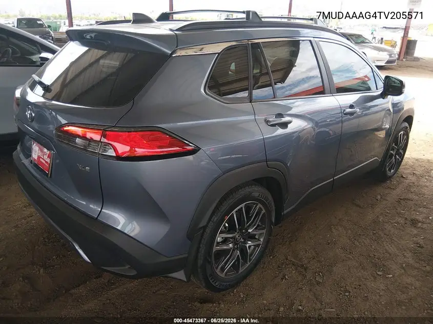 2026 Toyota Corolla Cross Xle VIN: 7MUDAAAG4TV205571 Lot: 45473367
