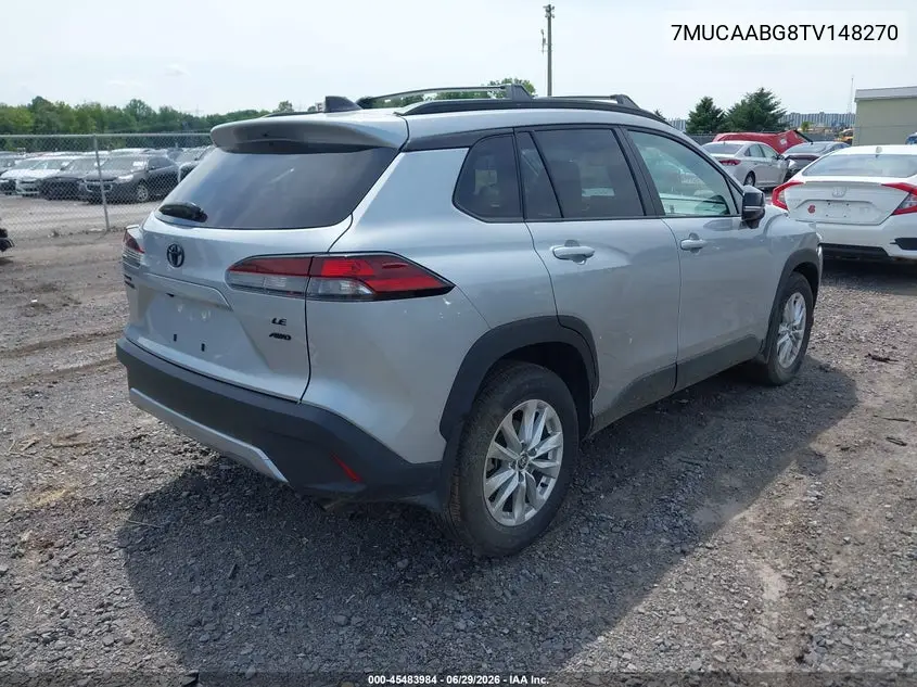2026 Toyota Corolla Cross Le VIN: 7MUCAABG8TV148270 Lot: 45483984