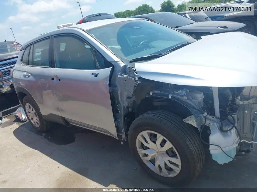 2026 Toyota Corolla Cross L VIN: 7MUAAAAG2TV176381 Lot: 45489177
