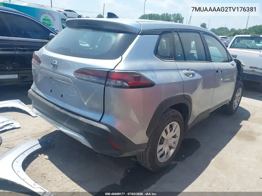 2026 Toyota Corolla Cross L VIN: 7MUAAAAG2TV176381 Lot: 45489177