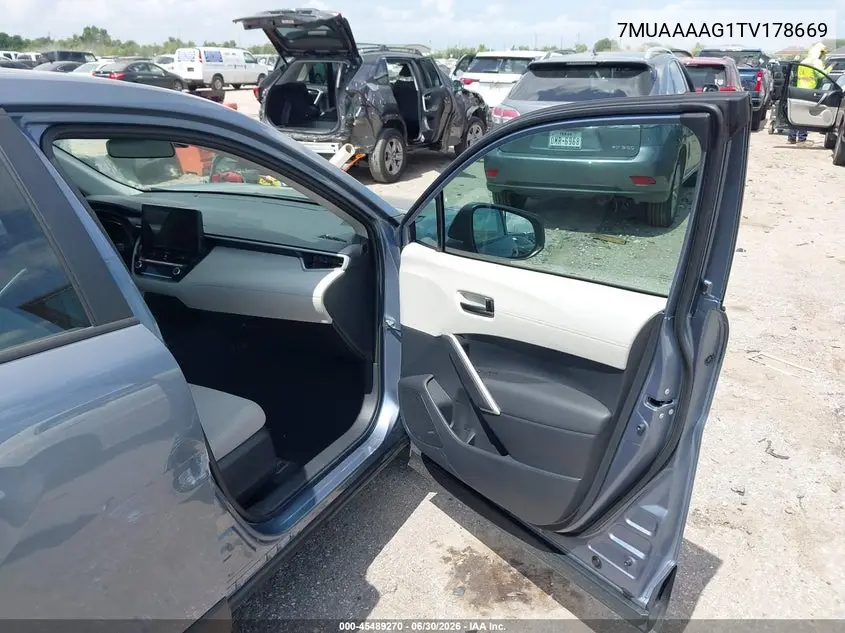 2026 Toyota Corolla Cross L VIN: 7MUAAAAG1TV178669 Lot: 45489270