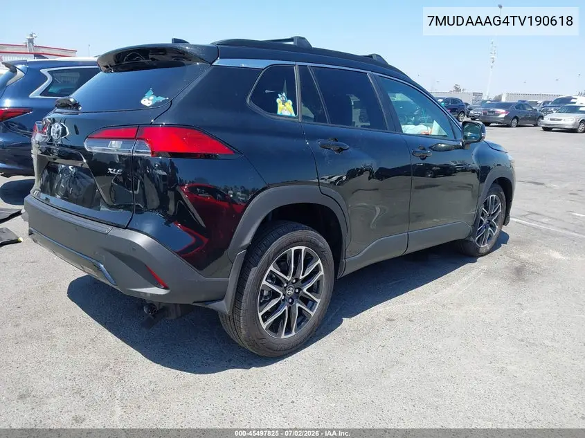 2026 Toyota Corolla Cross Xle VIN: 7MUDAAAG4TV190618 Lot: 45497825