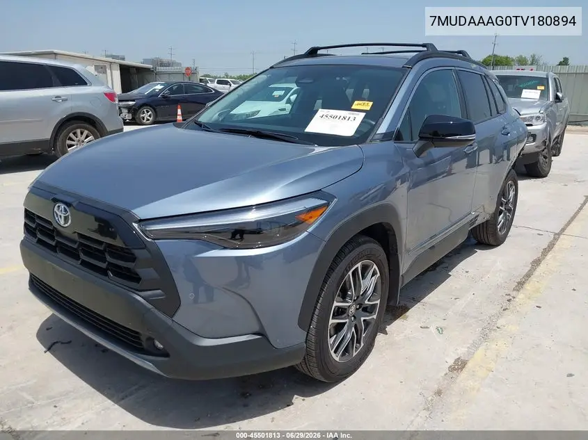 2026 Toyota Corolla Cross Xle VIN: 7MUDAAAG0TV180894 Lot: 45501813