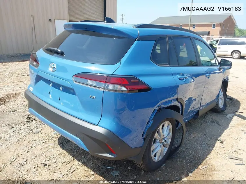 2026 Toyota Corolla Cross Le VIN: 7MUCAAAG2TV166183 Lot: 45512455