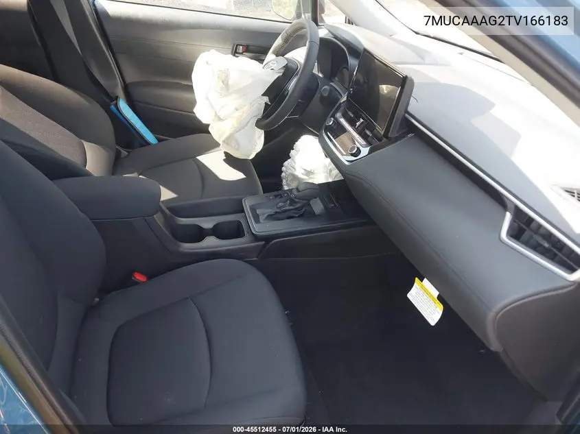 2026 Toyota Corolla Cross Le VIN: 7MUCAAAG2TV166183 Lot: 45512455