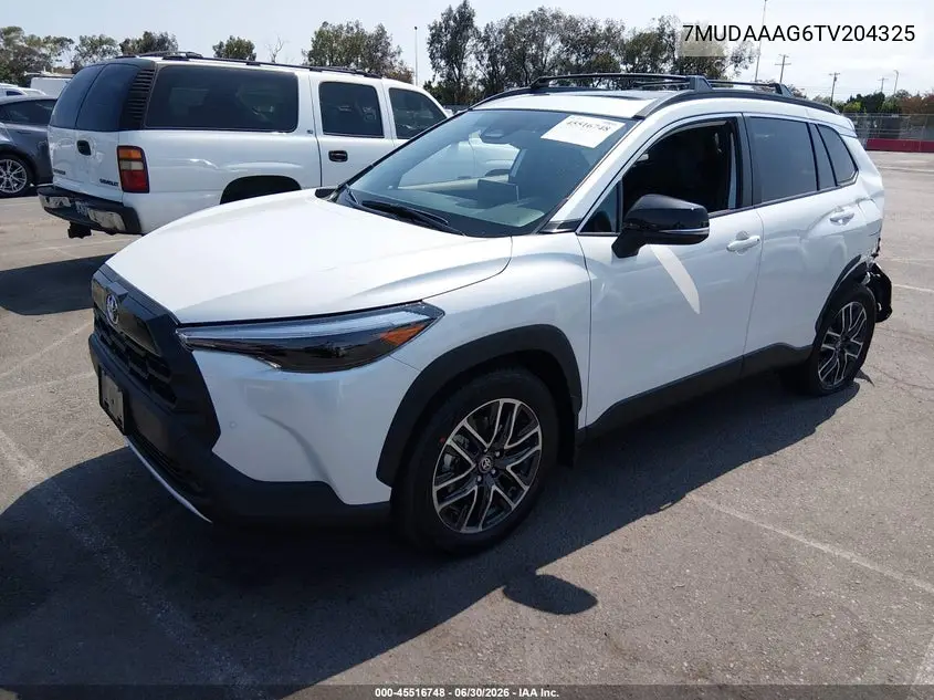 2026 Toyota Corolla Cross Xle VIN: 7MUDAAAG6TV204325 Lot: 45516748
