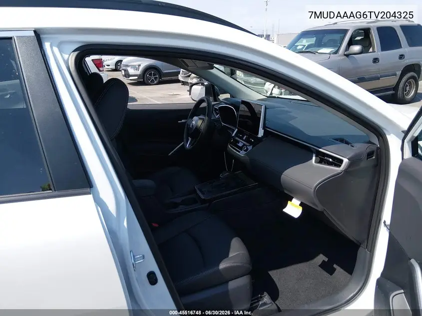 2026 Toyota Corolla Cross Xle VIN: 7MUDAAAG6TV204325 Lot: 45516748