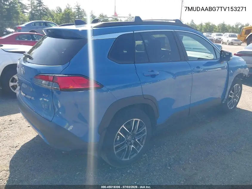 2026 Toyota Corolla Cross Xle VIN: 7MUDAABG7TV153271 Lot: 45518306