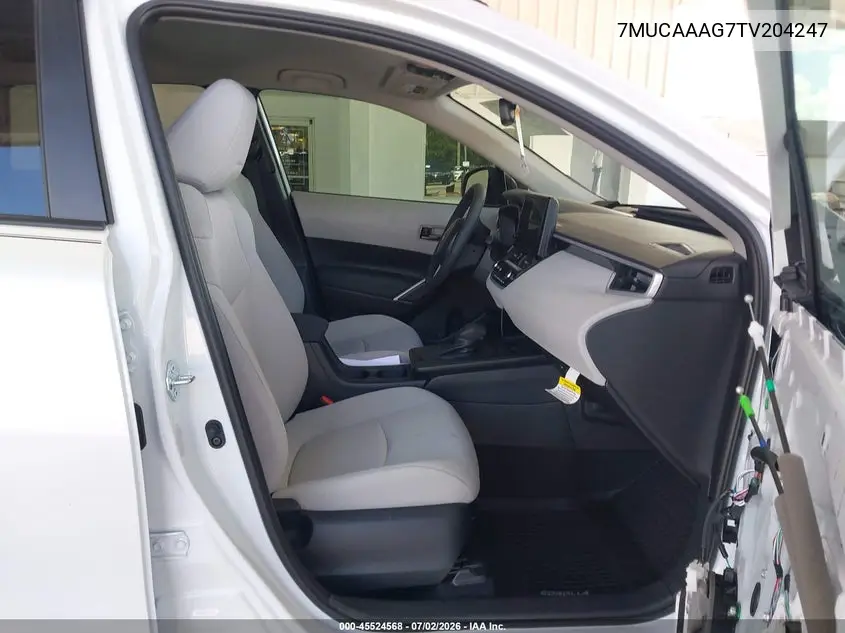 2026 Toyota Corolla Cross Le VIN: 7MUCAAAG7TV204247 Lot: 45524568