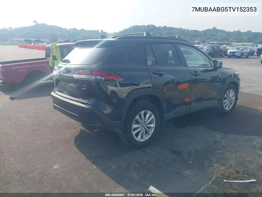 2026 Toyota Corolla Cross Le VIN: 7MUBAABG5TV152353 Lot: 45530807