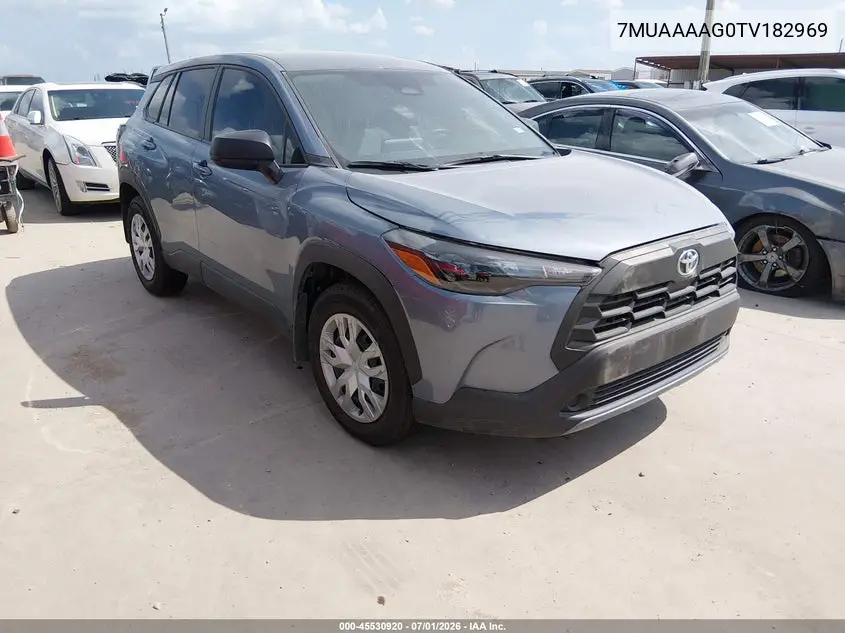 2026 Toyota Corolla Cross L VIN: 7MUAAAAG0TV182969 Lot: 45530920