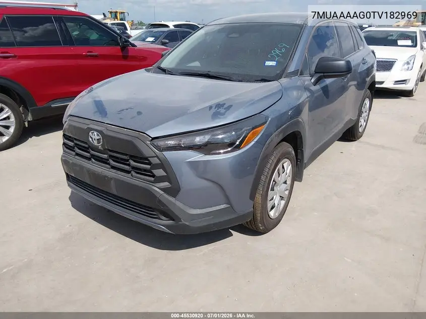 2026 Toyota Corolla Cross L VIN: 7MUAAAAG0TV182969 Lot: 45530920